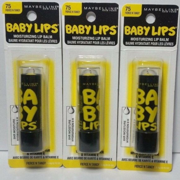 Baby Lips Electro Lip Balm Fierce N Tangy Yellow - Picture 1 of 2